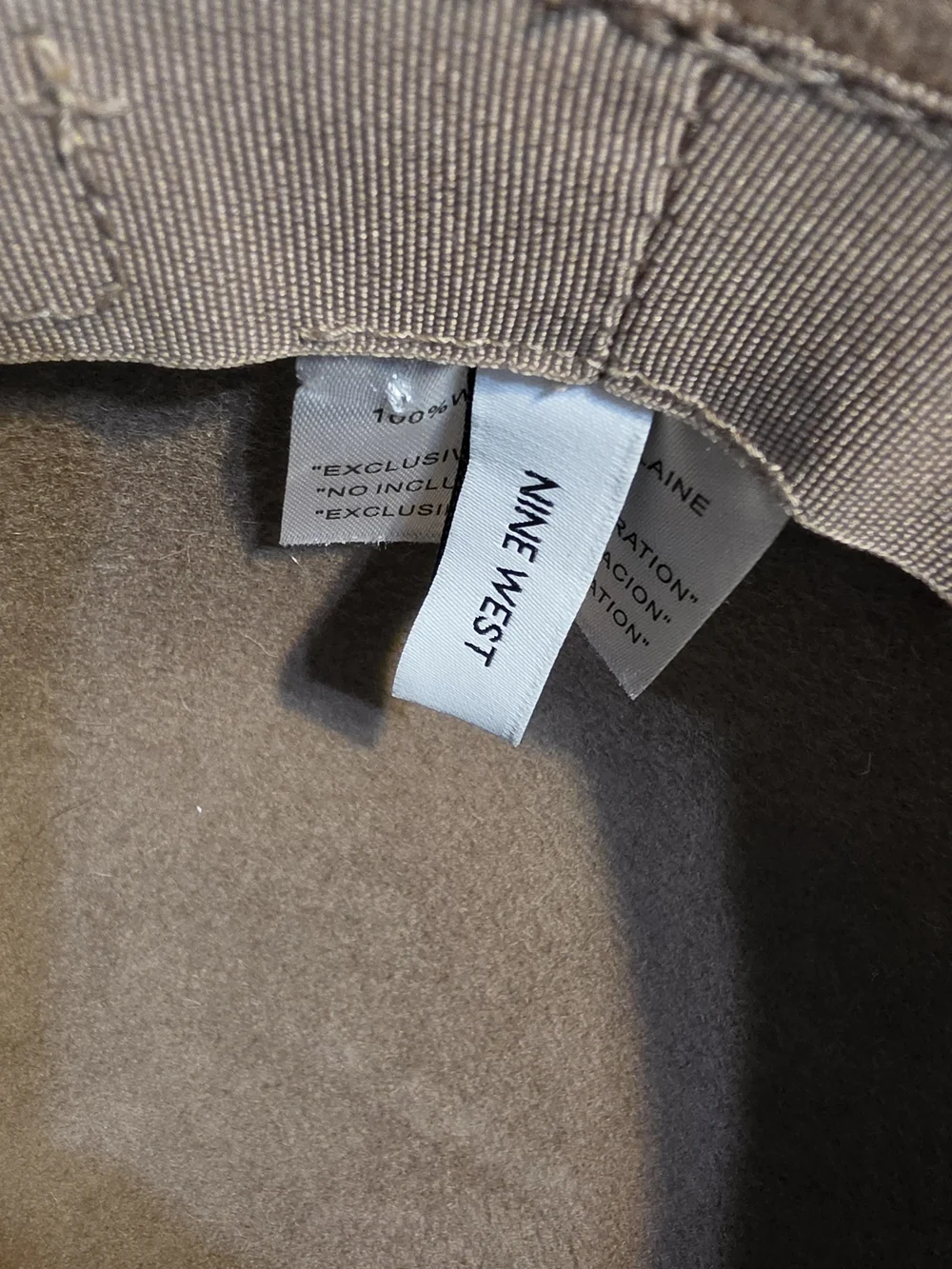 Vintage-Style Nine West Wool Cloche Bucket Hat